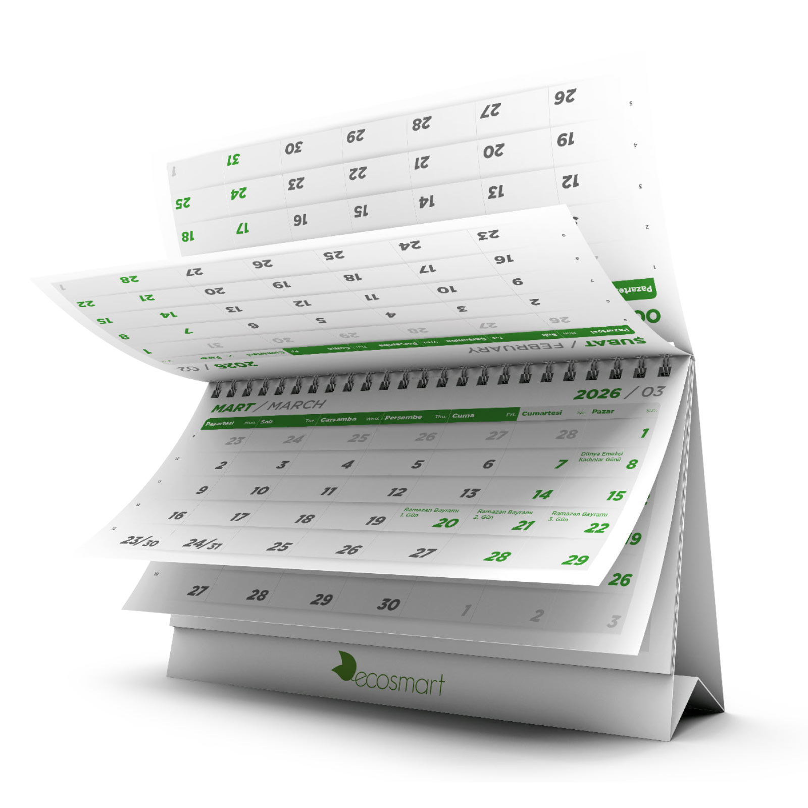 ALA-21 (DOĞA) ÜÇGEN MASA TAKVİMİ