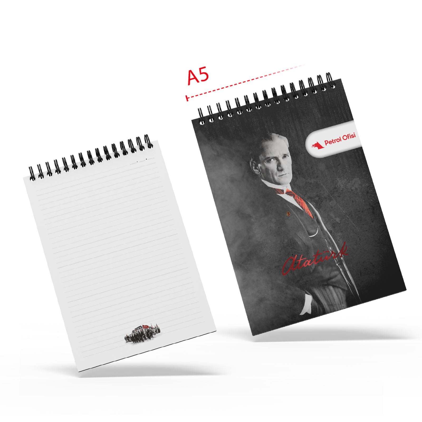 ALA-28 ATA SPİRALLİ A5 BLOKNOT